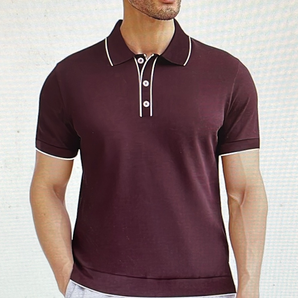 NWT Altairega cotton knit polo L-XL